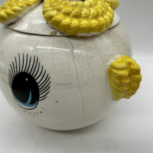 Vintage Royal Sealy Google Eye Pixie Girl Keksdose Dose - Beschreibung lesen - Bild 6 von 14