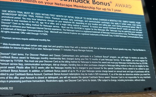 Netscape Internet Service ISP Installation CD Collectible 2004 Dial Up And Email - Picture 5 of 6