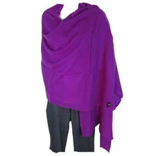Cashmere|Himalayan|Shawl/Scarf| Lightweight|1Ply|4Pad|Handloomed| Violet