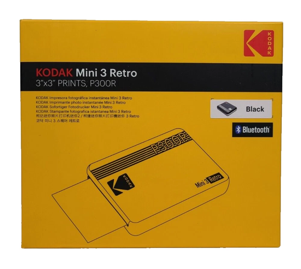KODAK Mini Retro Portable Photo Printer P300R - Black