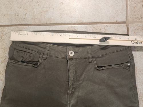 Grüne Damenjeanshose von Zara Denim Collection, Größe 10 - Bild 2 von 9