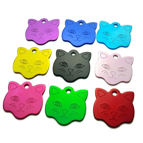Dog Cat Pet Tag ID Collar Tags Personalised Engraved Pet Tags - Picture 4 of 8