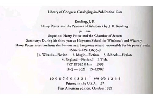 Harry Potter und der Gefangene von Askaban J.K. Rowling 1. Auflage Druck Kostenloser Versand - Bild 4 von 7
