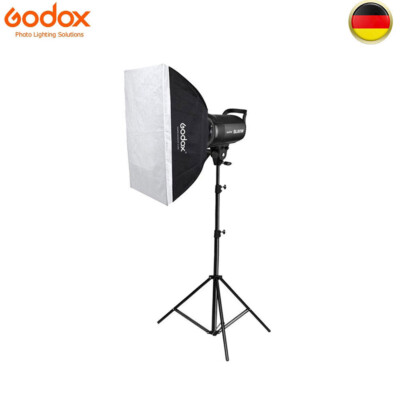 Godox SL-60W Studio LED Lampe + 60*90cm Softbox + 2m Lampenstativ Kit