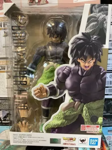 BANDAI S.H. Figura de acción Figuarts Broly Super Hero Dragon Ball Super nueva en mano