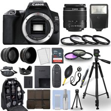 Canon EOS 250D / Rebel SL3 DSLR Camera  18-55mm Lens 30 Piece Accessory Bundle