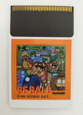 BE BALL NEC PCENGINE  PCE  HUCARD NTSC-JAPAN  COMPLETE Manual Damage 4988607200305