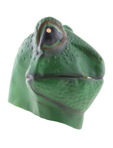 Funny Fashion Adult Latex-Frog Green Halloween Full Over Head Mask, For Men, ... - Picture 2 of 3