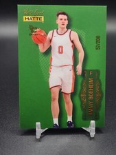#D /200 Jimmy Boeheim 2022-23 Wild Card Matte Draft Chase Green MB-35 Rookie RC 