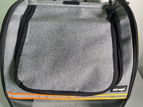 🌟Natuya Marl Grey Canvas Pet Carrier Dog~Cat Backpack with reflective detail - Picture 5 of 24