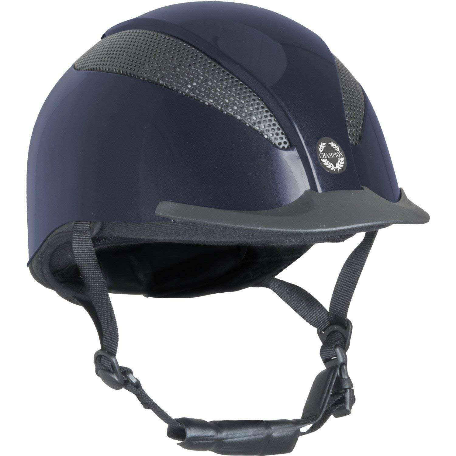 CHAMPION Air Tech Cappello da equitazione classica 55cm BLU SCURO METALLIZZATO CHAMPION Air Tech Cappello da equitazione classica 55cm BLU SCURO METALLIZZATO