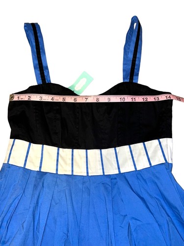 Maurices Women’s NWT Spaghetti Strap Blue And Black Summer Dress Size 3/4 - Picture 5 of 9
