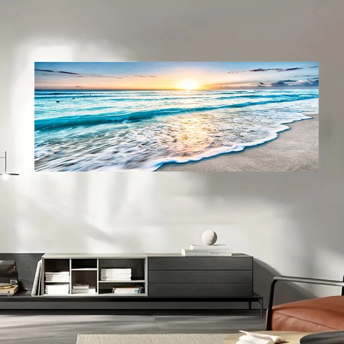 Sea Beach Landscape Posters Prints Canvas Painting Canvas Wall Art Wall Pictures - Picture 3 of 7