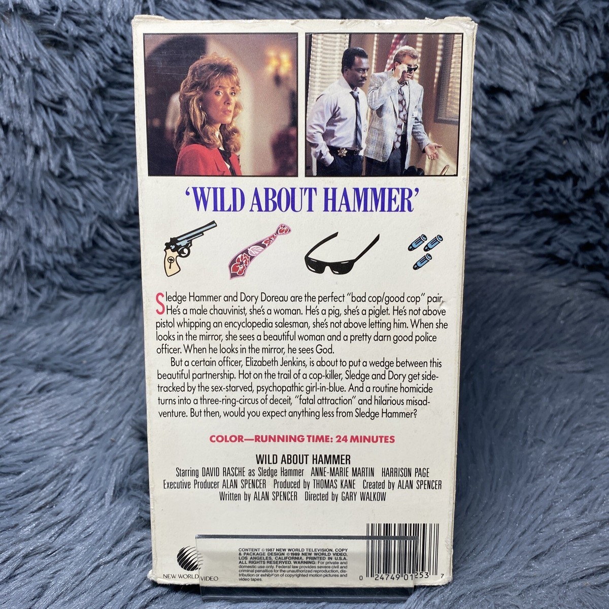 Sledge Hammer: Wild About Hammer VHS 1987 New World Video David