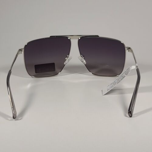 Guess GO00052 10C Navigator Sunglasses Silver Frame Gray Gradient Lens 64mm - Picture 5 of 8