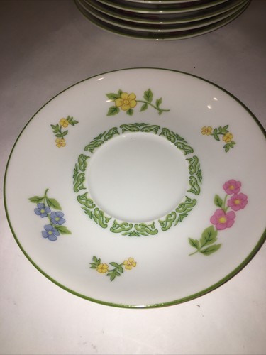 Mikasa Flower Show Untertasse 5 7/8" Fine China L 9002 Japan Box 9 - Bild 4 von 5