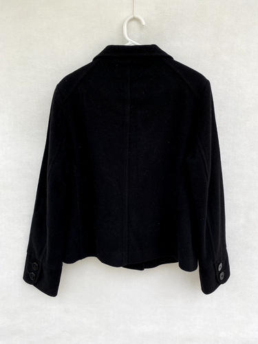 ❄️ Womens Perri Cutten Wool & Cashmere Long Sleeve Jacket Coat W Pockets Size L - Picture 6 of 10