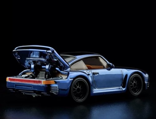 Porsche 959 Spectraflame 2024 Hot Wheels Collectors RLC exclusivo acero azul - Imagen 4 de 7