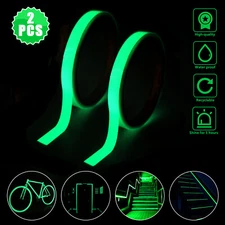 2Pcs Luminous Tape Self Adhesive Glow In The Dark Wall Sticker Fluorescent Decor