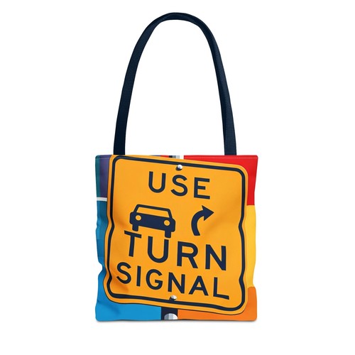 New Colorful Use Turn Signal Tote Bag, Eco-Friendly Shopping Bag - Picture 14 of 21