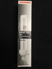 SYLVANIA DULUX D//E COMPACT FLUORESCENT BULB 20684 LOT OF 3 BRAND NEW BULBS
