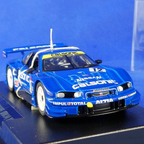 Calsonic Skyline BNR34 Super GT500 2003 Benoit Treluyer & Yuji Ide Tamiya 1/64 U - Foto 5 di 7