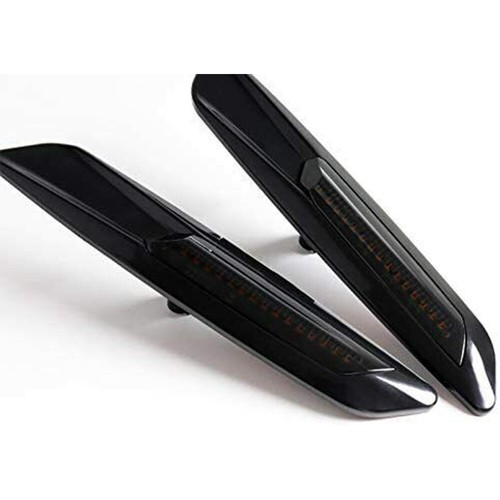 Smoke Amber LED Side Marker Lights For BMW E81 E82 E90 E92 E60 E61 M3 F10 Style - Foto 2 di 18