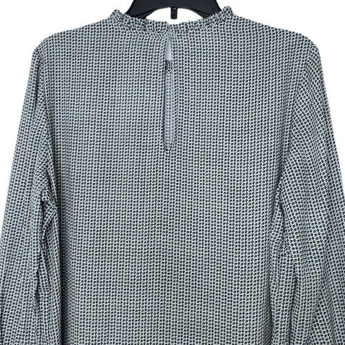 Creation L Womens Blouse Size 10 Smocked Long Sleeves Pie Crust Collar India - Picture 4 of 10