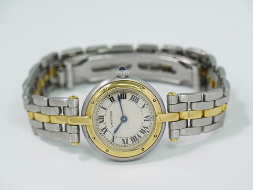 Reloj de cuarzo Cartier Panthere Vendome SM de acero inoxidable y oro amarillo para mujer - Imagen 3 de 21