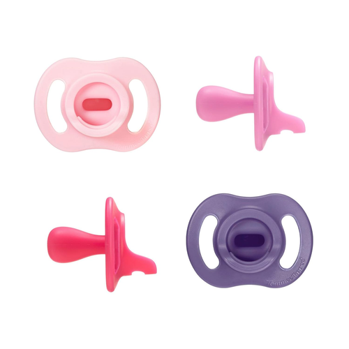 Ultra-Light Stayput Pacifier, One-Piece Silicone Design, 18-36M, 4 Pack