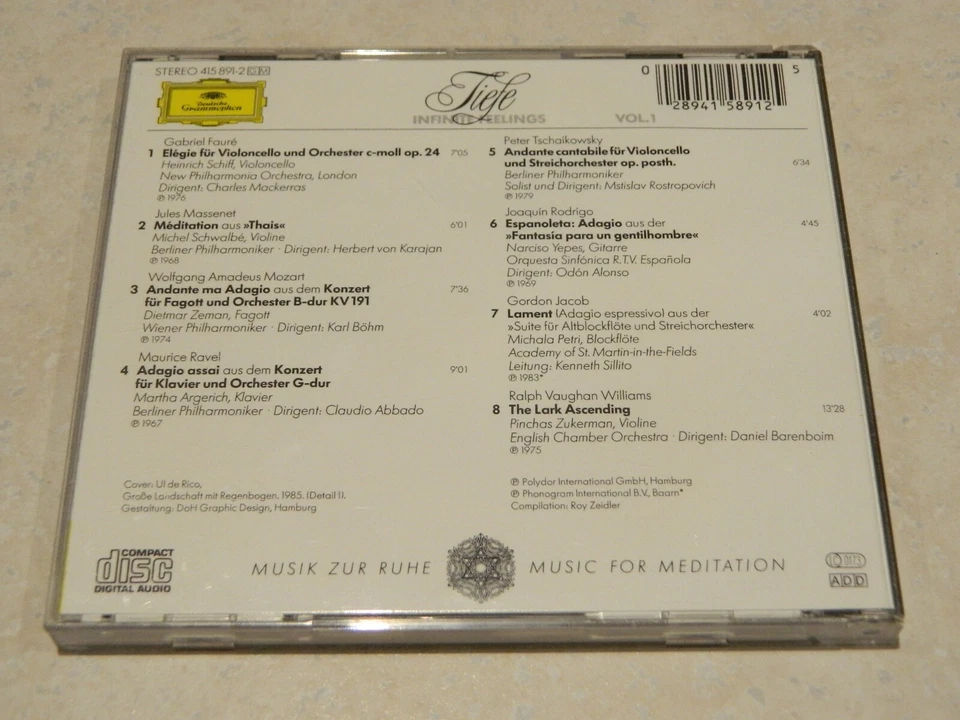 Tiefe Infinite Feelings CD [Deutsche Grammophon] - Image 3 of 3