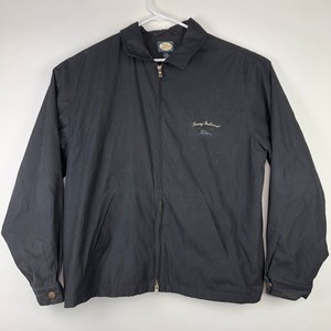 Black-Tommy-Bahama-Golf-Logo-Full-Zip-Windbreaker-Jacket-Sz-L-Large-Embroidered