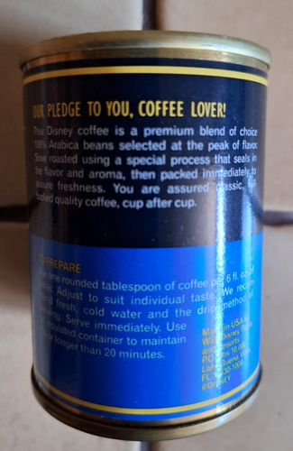 Sammler Mickey´s Coffee "Really Swell" NetWt 1,75 oz. - Walt Disney USA original - Bild 2 von 5