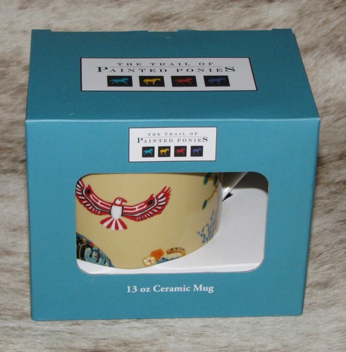 TRAIL OF PAINTED PONIES Bonanza~13 oz. Mug~Ceramic~New~Giftbox~Cowboy~ - Picture 4 of 5
