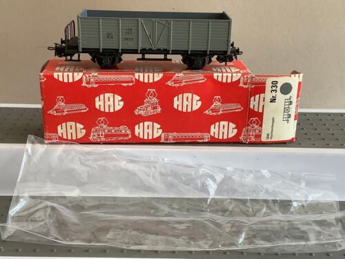 ✅HAG 330 H0/DC Hochbordwagen L mit Bremserbühne SBB / Grün (EI399-35S2/3)