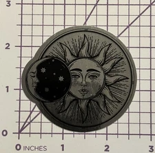Celestial Sun Moon Mirrored - Vinyl Decal Sticker Bomb Awful Picture Great One