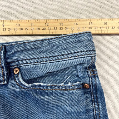 Diesel Jeans Viker Men's 30x29 Blue Faded Denim Straight Leg Distressed Y2K - Picture 18 of 21