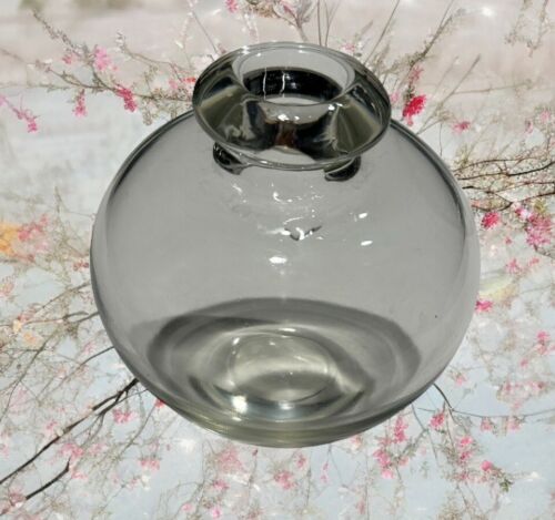 "Florero de cristal soplado a mano Bombay Company hecho en Rumania 5"" de alto" - Imagen 2 de 6