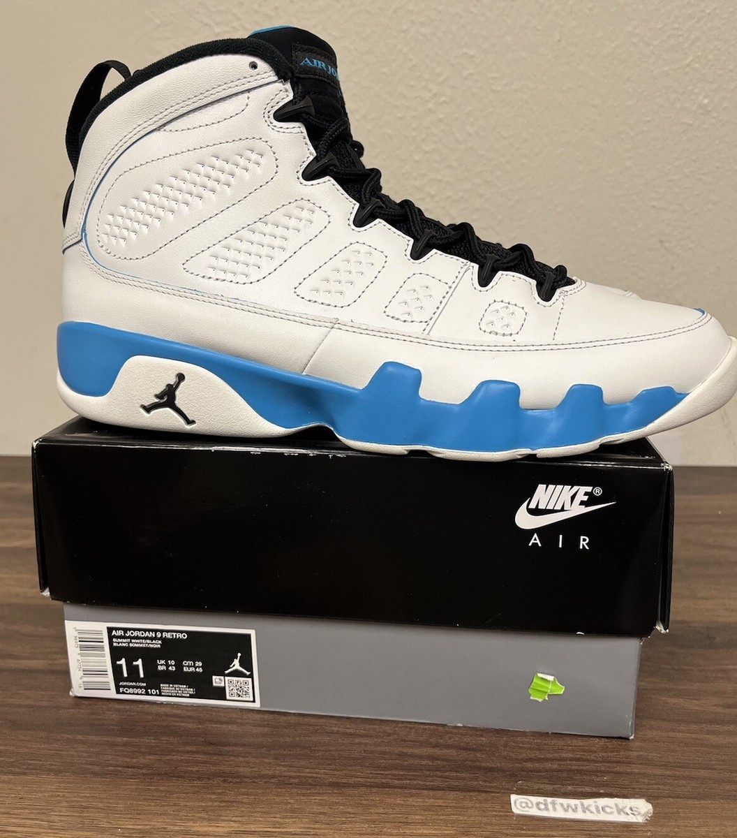 Nike Air Jordan 9 スニーカー US11 Nike Air Jordan 9 Retro Size 11 Powder Blue 2024 FQ8992-101