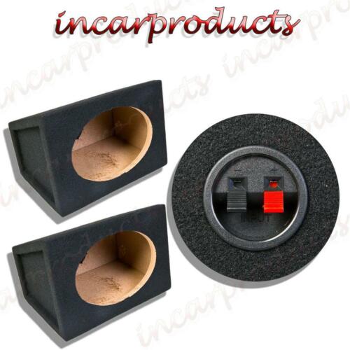 Pair of 6x9" Speaker Bass Box Enclosure Black Carpet 15mm MDF Sealed Enclosures - Picture 1 of 4