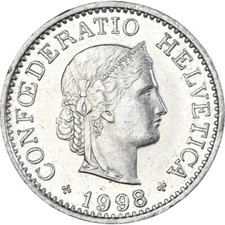 [#1337725] Coin, Switzerland, 10 Rappen, 1998