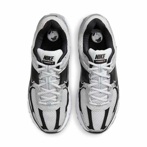 Nike Zoom Vomero 5 UK 9 EUR 44 Metallic Silver/Pure Platinum White/Black FJ4151- - Picture 2 of 6