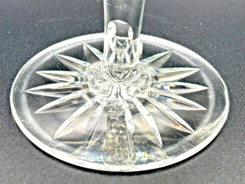 American Brilliant Cut Crystal Glass Compote Etched Flowers Leaves Handblown VTG - Picture 5 of 22