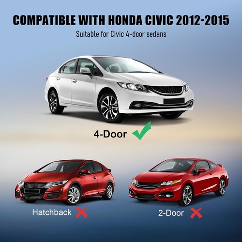 Coche fuera de la ventana de moldeo burlete sello para Honda Civic 2012-2015 - Picture 6 of 7
