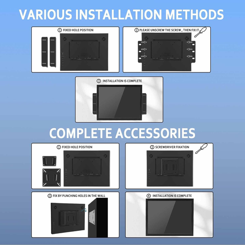 Portable Industrial Monitor with Dual Speaker,15 Inch 1024X768 HD 4:3 IPS LCD To - Picture 8 of 9