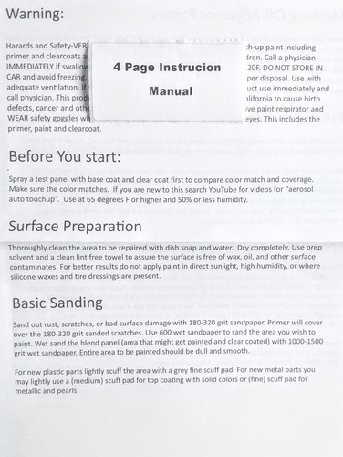 For Volkswagen LC5D C5D Spray Paint Primer & Clear Compatible - Picture 3 of 3