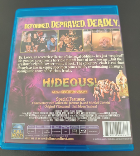 Hideous! A.K.A. Deformed Freaks Blu-ray, Full Moon (Neuwertig), Charles Band - Bild 3 von 3