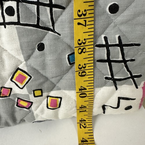Vintage 80s Geometric Print An Original Nappersacker Kids Sleeping Bag Cotton - Picture 6 of 17
