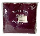 Travel Folding Carry Bag Red, Wind Blows River Flows, NEW