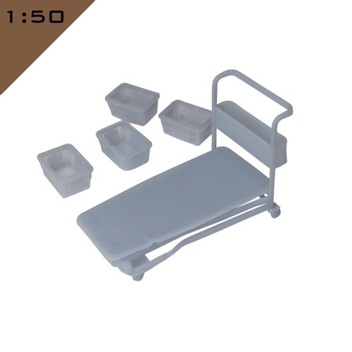 CARRITO DE COMPRAS PLANO 1:24, 1:43 ESCALA 1:50 1:76, modelo diorama miniatura - Imagen 4 de 12